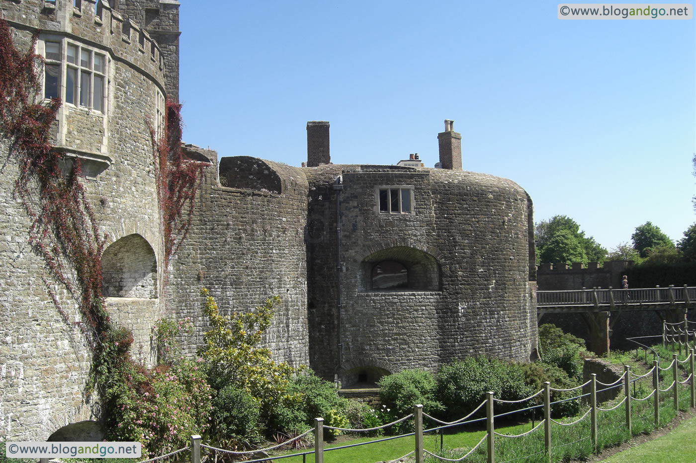 Walmer Castle - Across the moat looking to the castle
